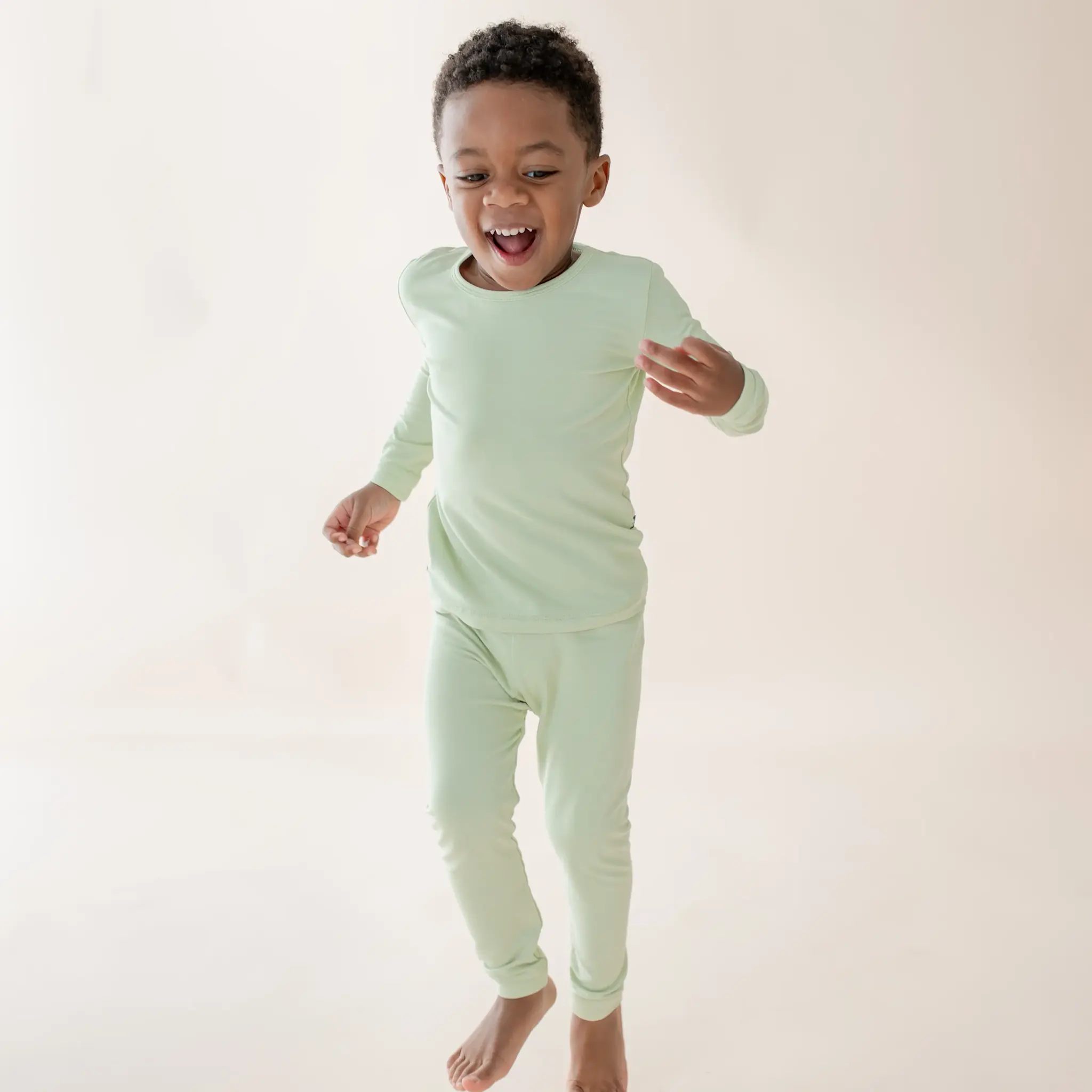Kyte Long Sleeve Pajama Set - Basil