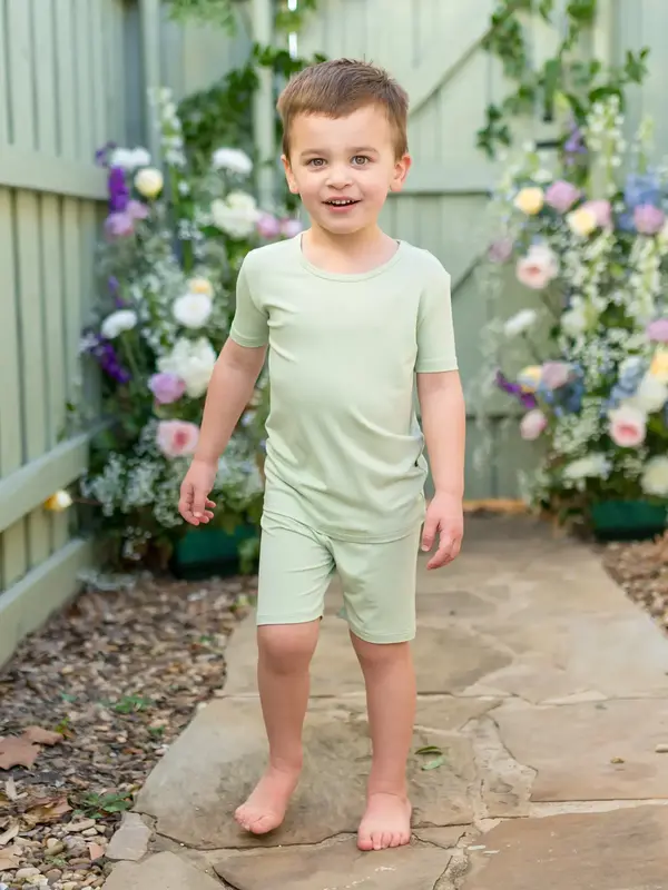 Kyte Short Sleeve Pajama Set - Basil