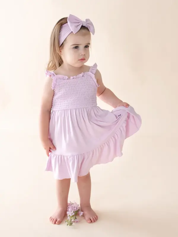 Kyte Smocked Dress - Thistle