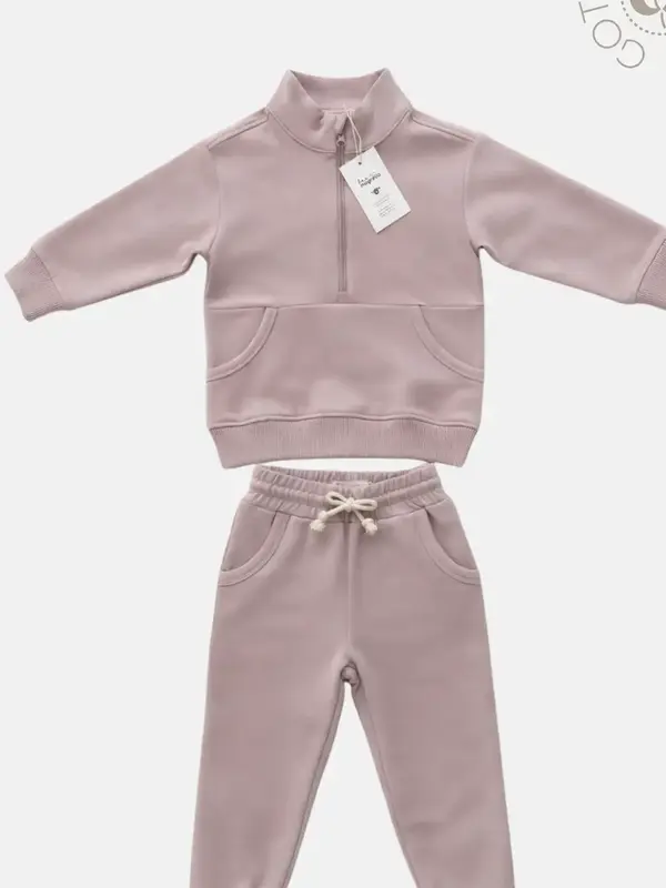 Bee+Magnolia Organic Half-Zip Jogger Set