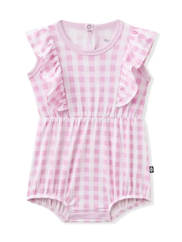 Kyte Bubble Romper - Gingham Thistle