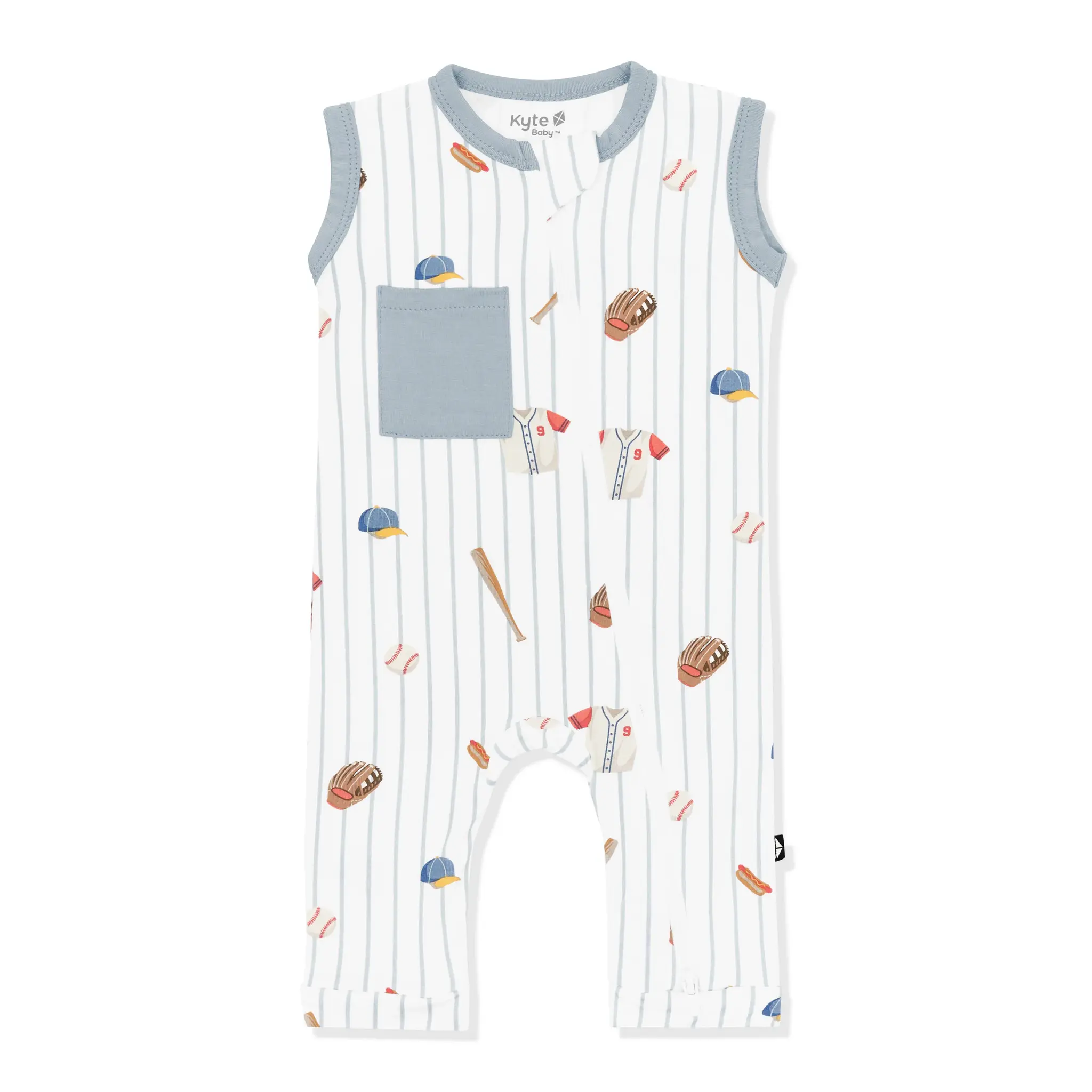 Kyte Zipper Sleeveless Romper - Home Run
