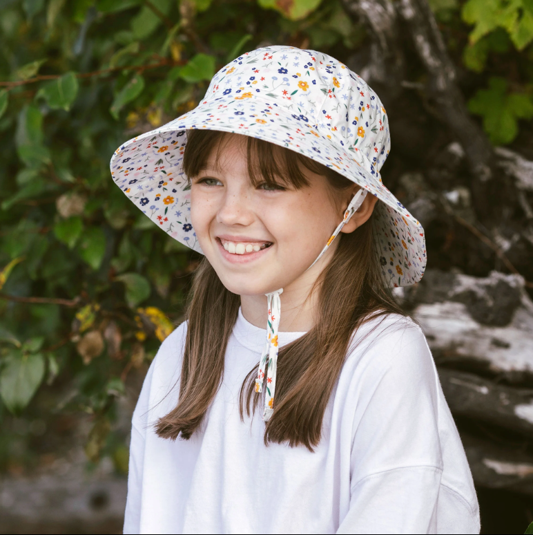 Meadow Flowers Cotton Bucket Hat