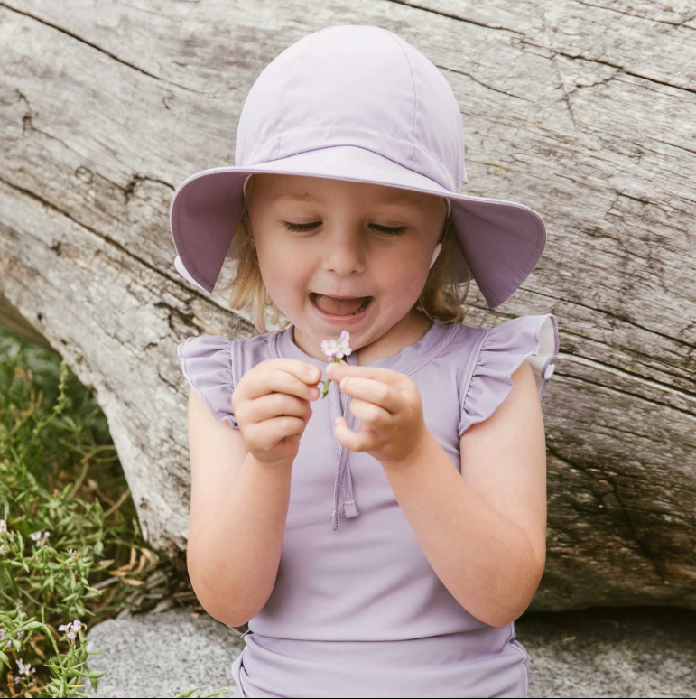 Dusty Purple Cotton Floppy Hat