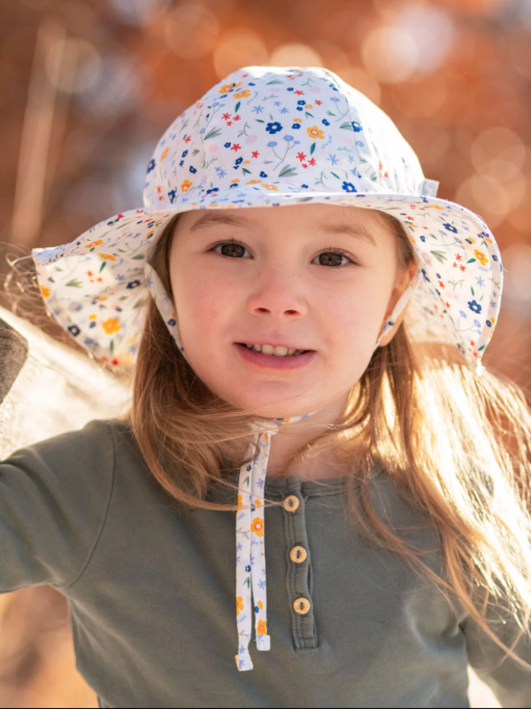 Jan + Jul Meadow Flowers Cotton Floppy Hat