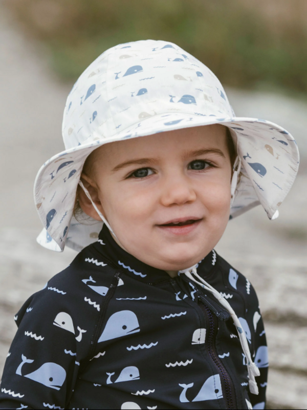 Jan + Jul Whale Tale Cotton Floppy Hat