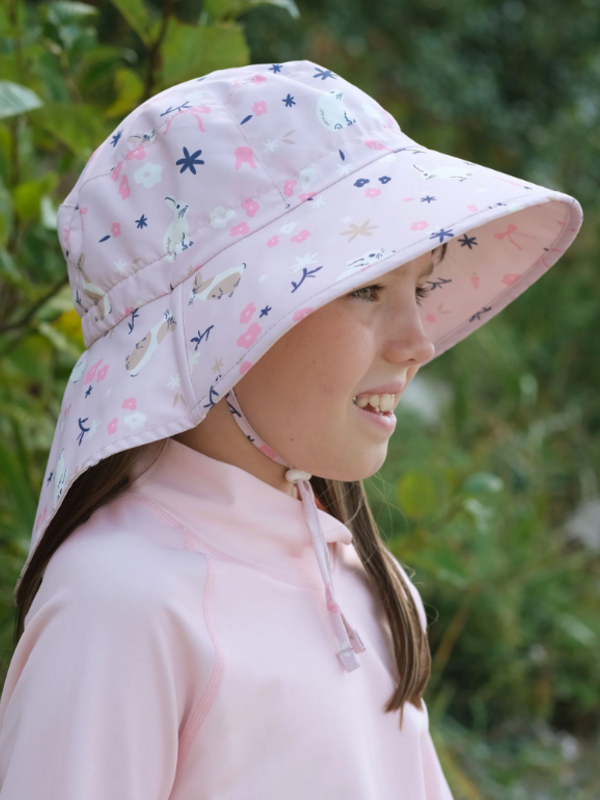 Jan + Jul Bunny Flowers Aqua Dry Adventure Hat
