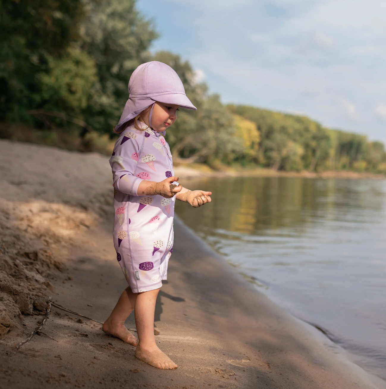 Lavender Sun Soft Baby Cap