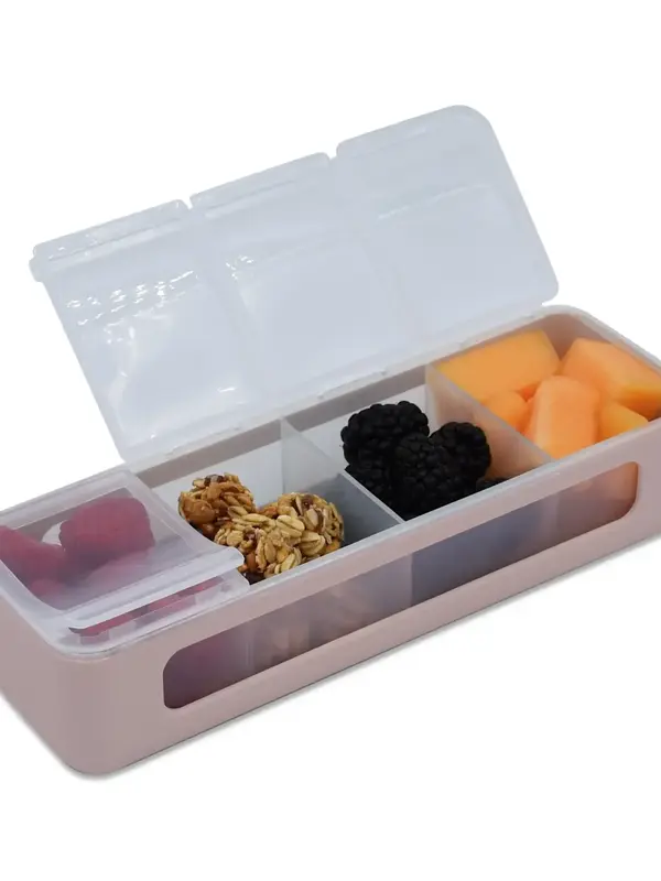 Melii Luxe Pink 4 Compartment Snackle Box