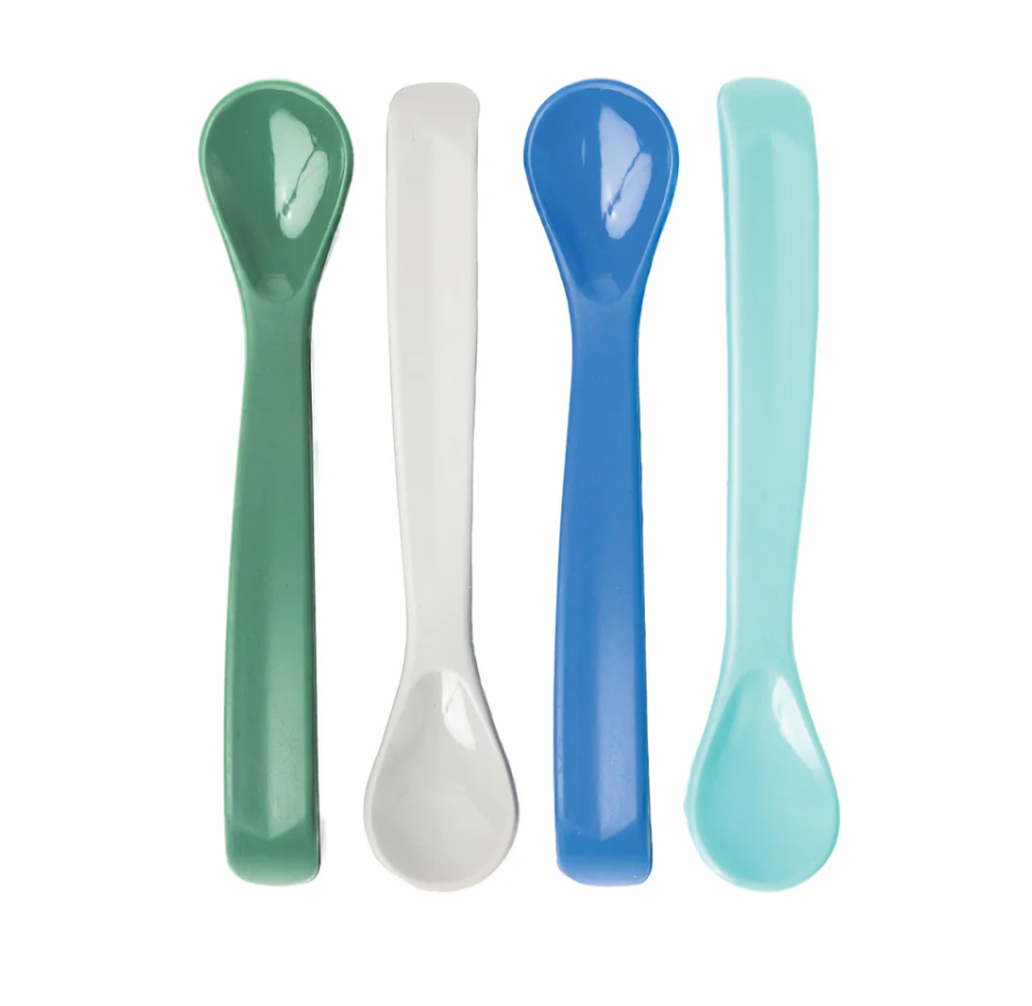 Silicone Spoon Set - 4PK - Green/Grey