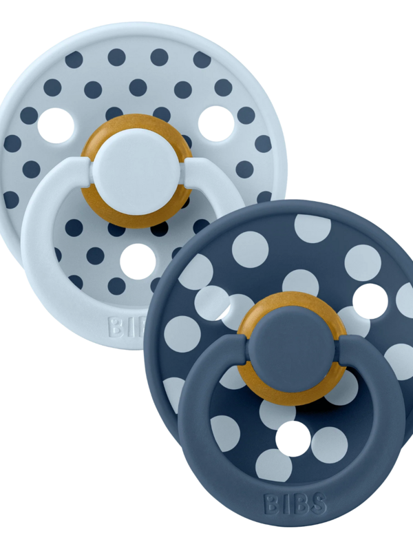 Bibs Studio Colour - Polka Blue/Steel