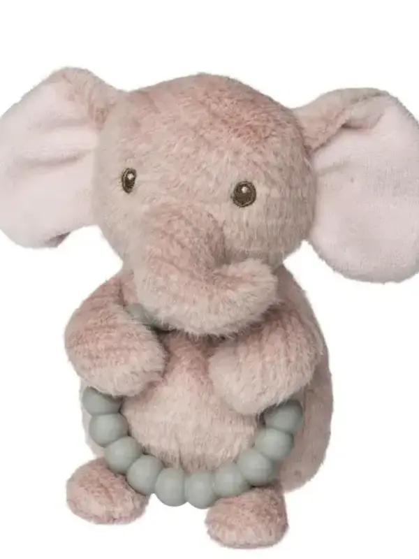 Mary Meyer Baby Pink Elephant Teether Rattle