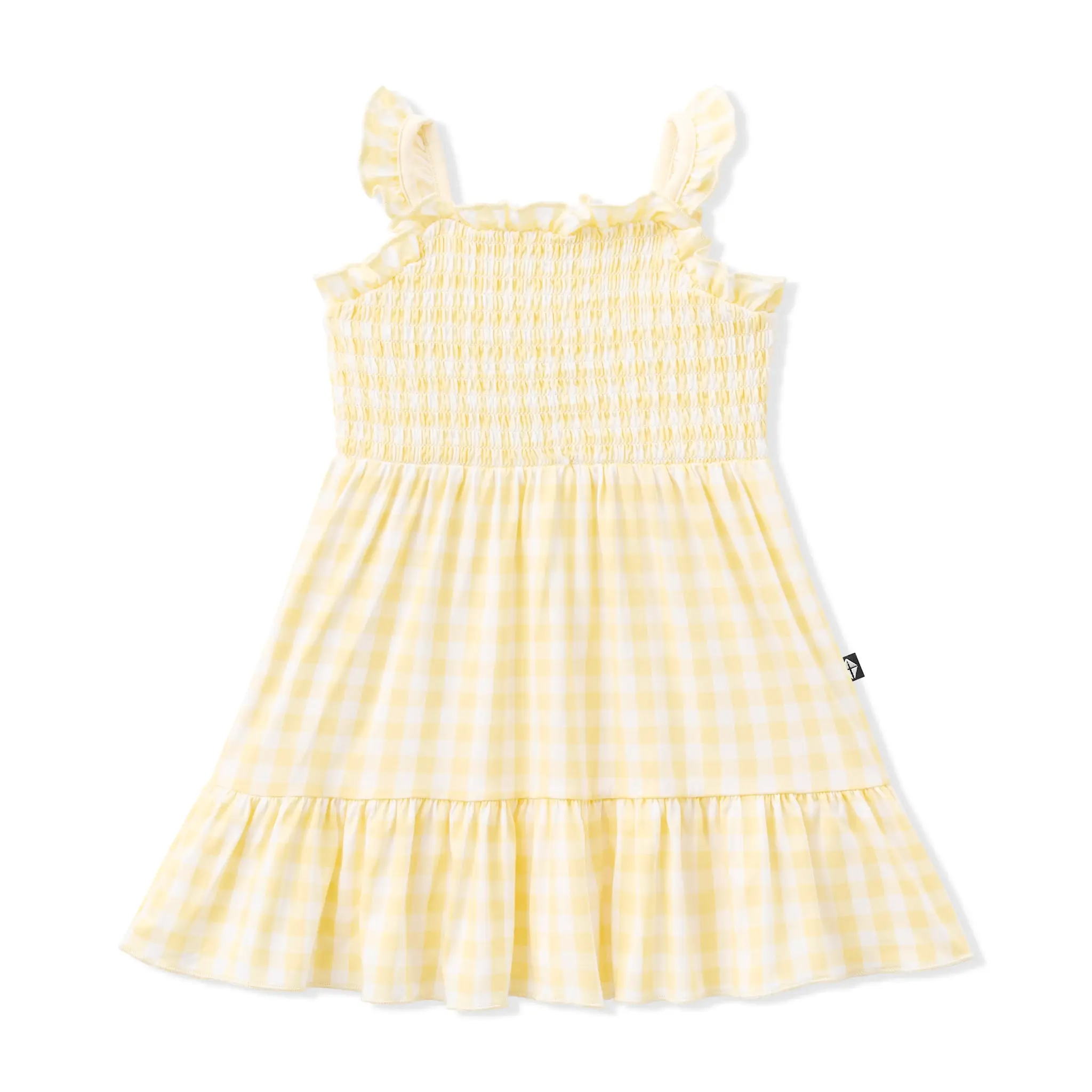 Kyte Smocked Dress - Gingham Chamomile