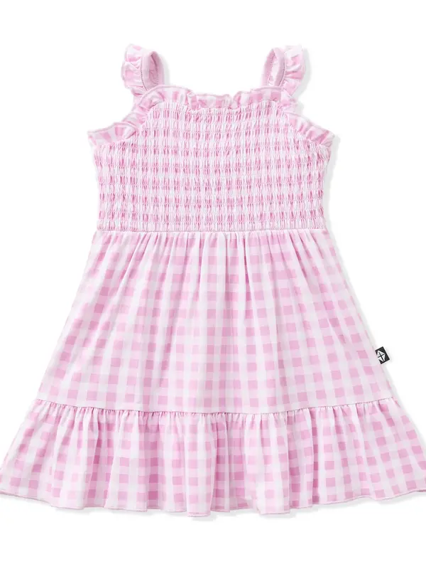Kyte Smocked Dress - Gingham Thistle