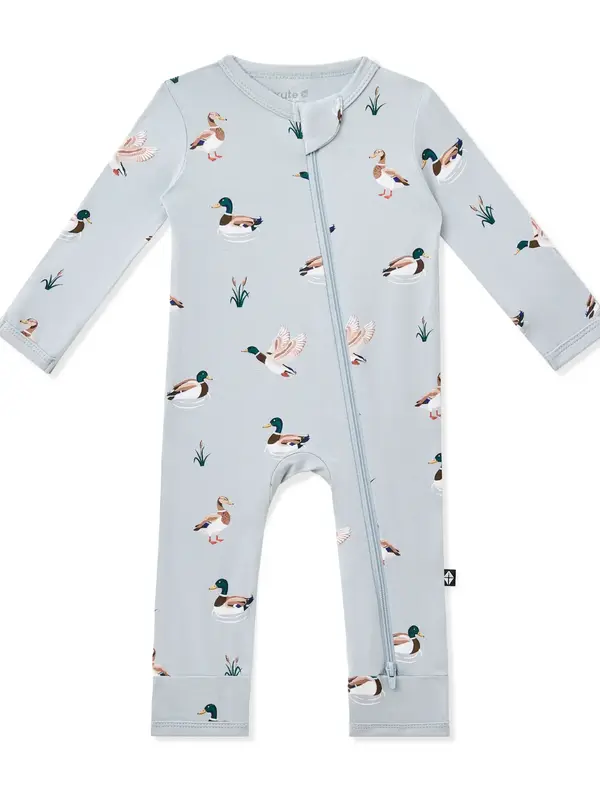 Kyte Zipper Romper - Mallard Duck