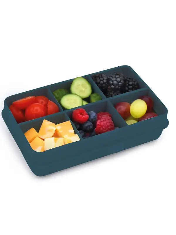 Melii Luxe Blue 6 Compartment Snackle Box