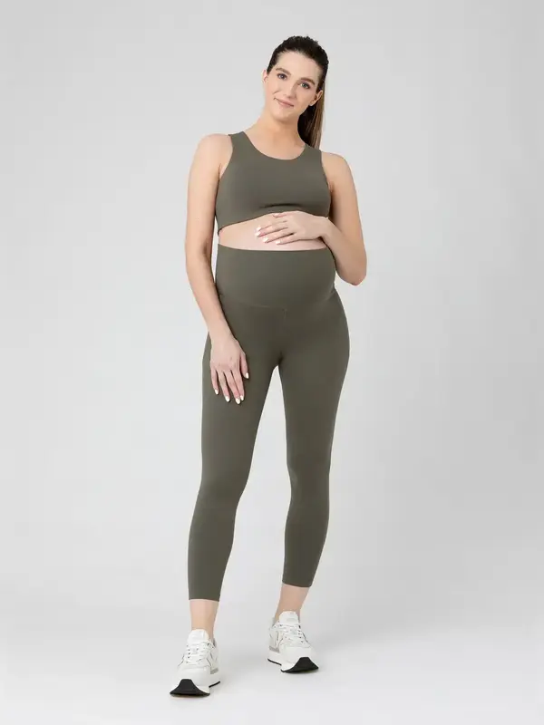 Tempo XS Crop Top + Pant Set - Khaki