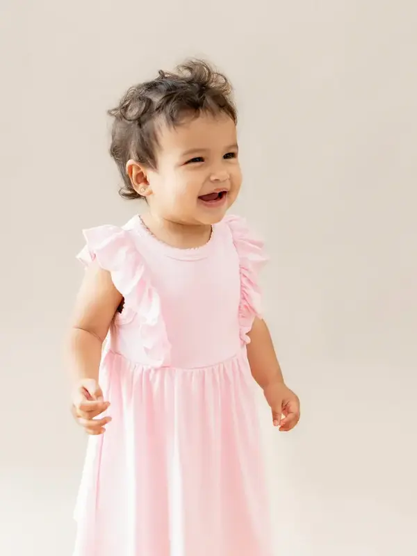 Pointelle Bodysuit Dress - Sakura