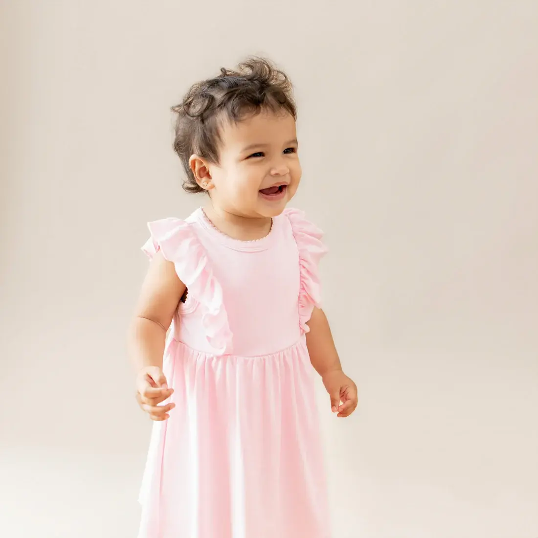 Pointelle Bodysuit Dress - Sakura