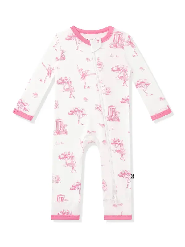 Kyte Zipper Romper - Toile Ballet