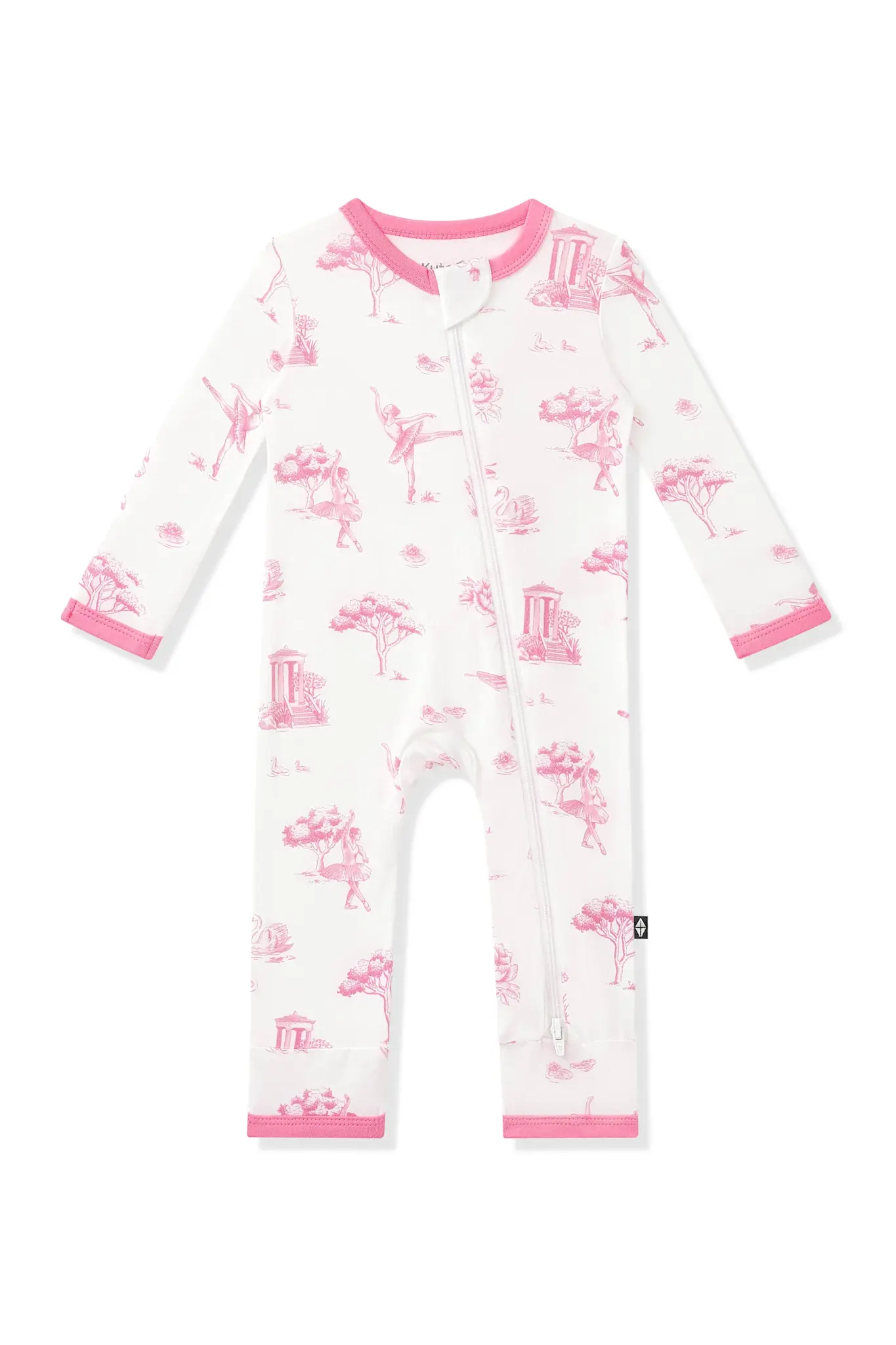Kyte Zipper Romper - Toile Ballet