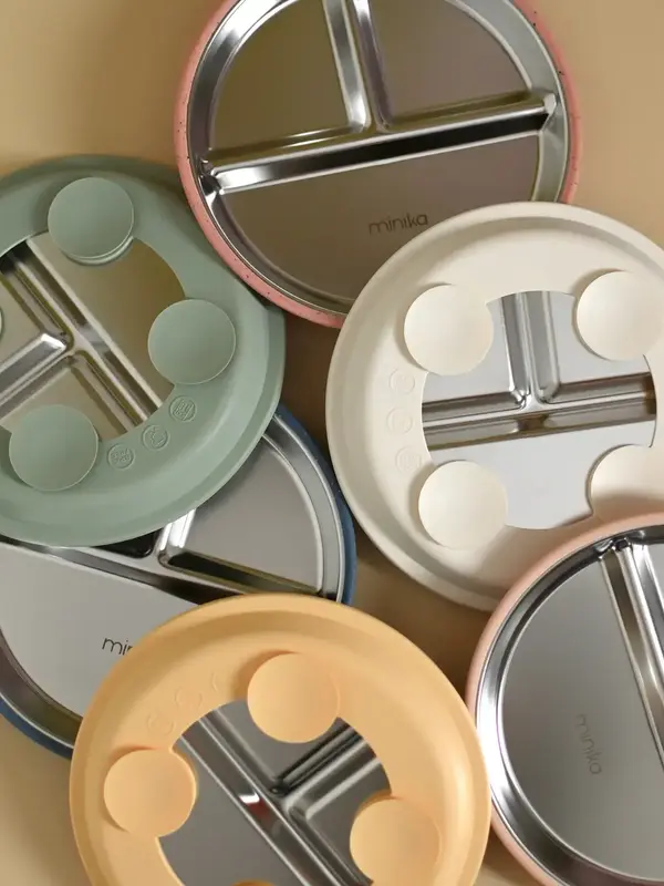 Minika Stainless + Silicone Plate