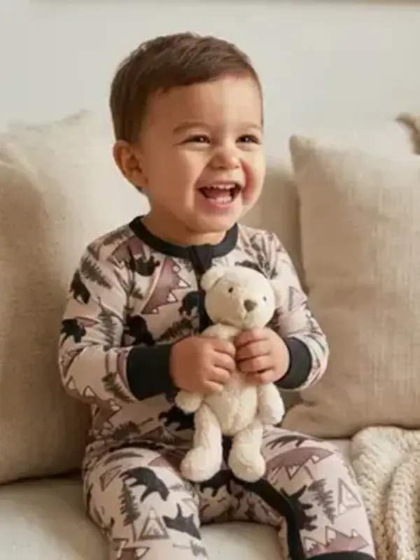 Itsy Bitsy Bamboo Romper - Rocky RIdge