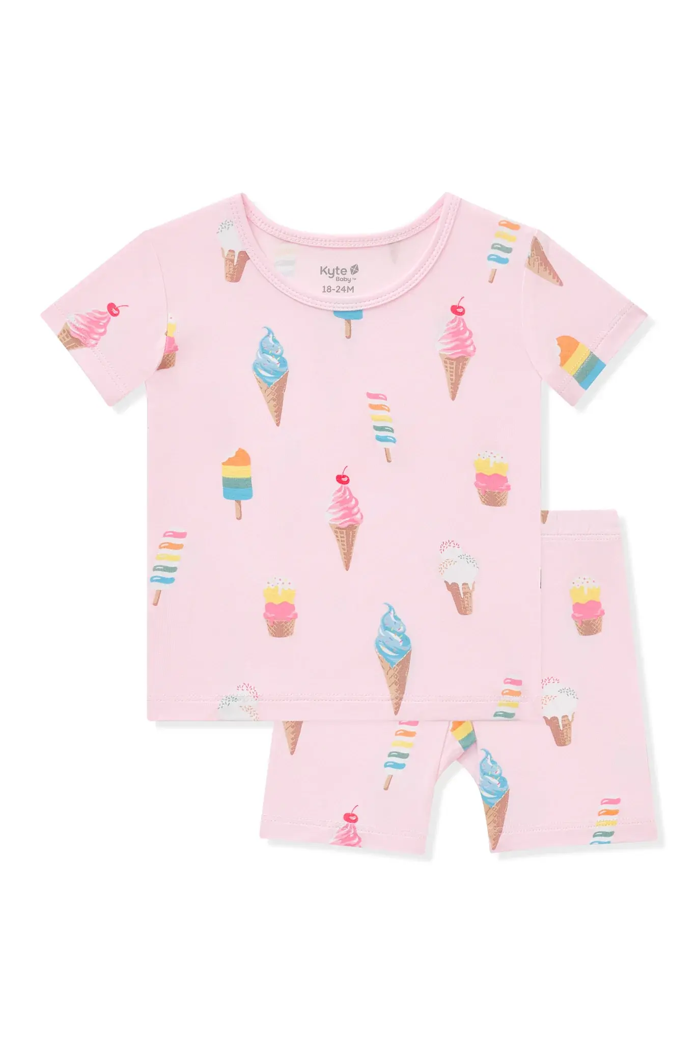 Kyte Short Sleeve Pajama Set - Sakura Ice Cream