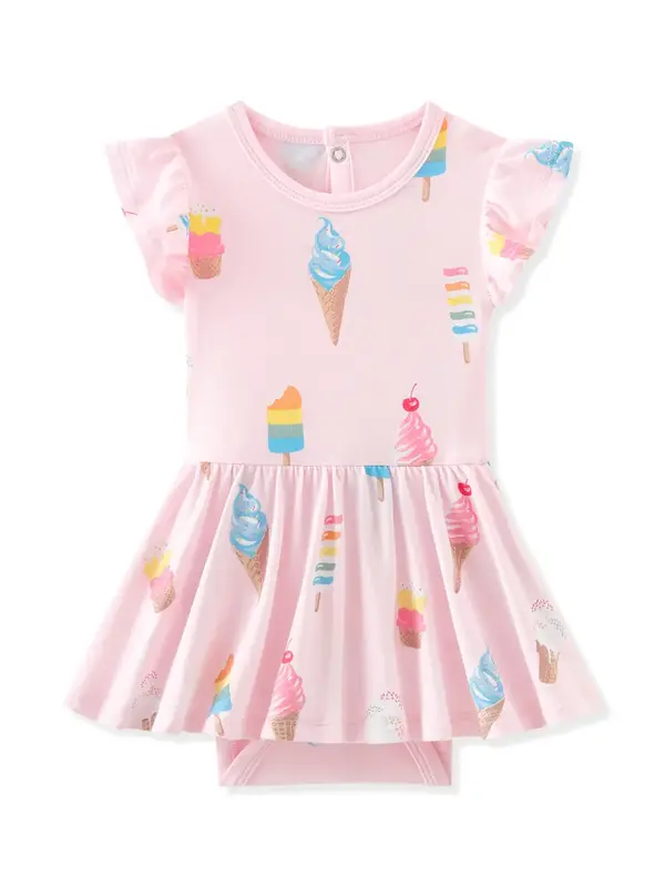 Kyte Bodysuit Dress - Sakura Ice Cream