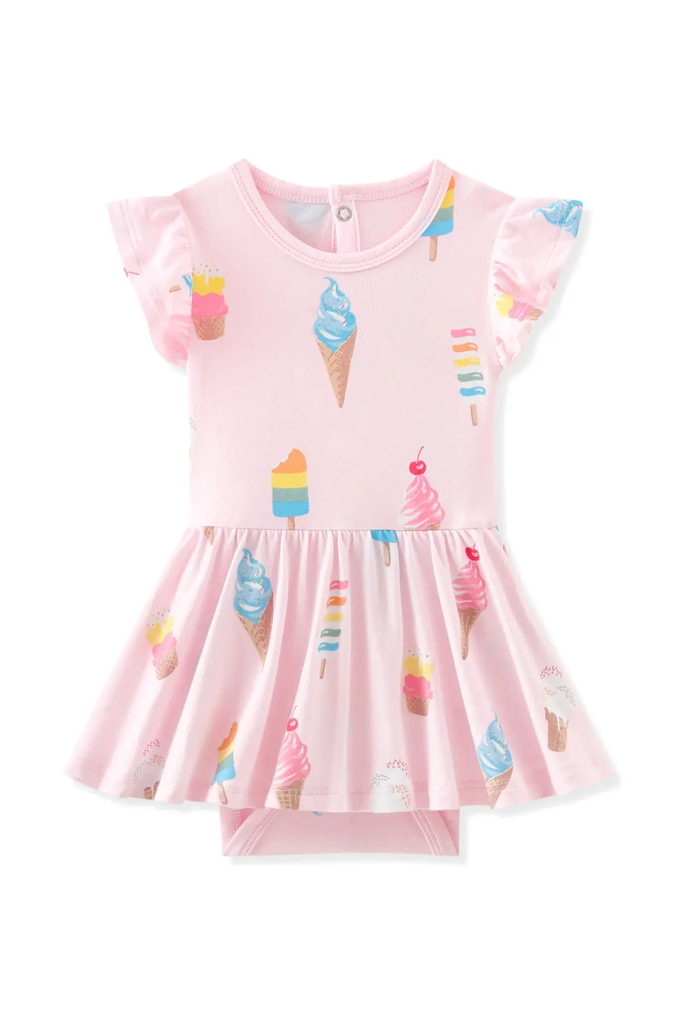 Kyte Bodysuit Dress - Sakura Ice Cream