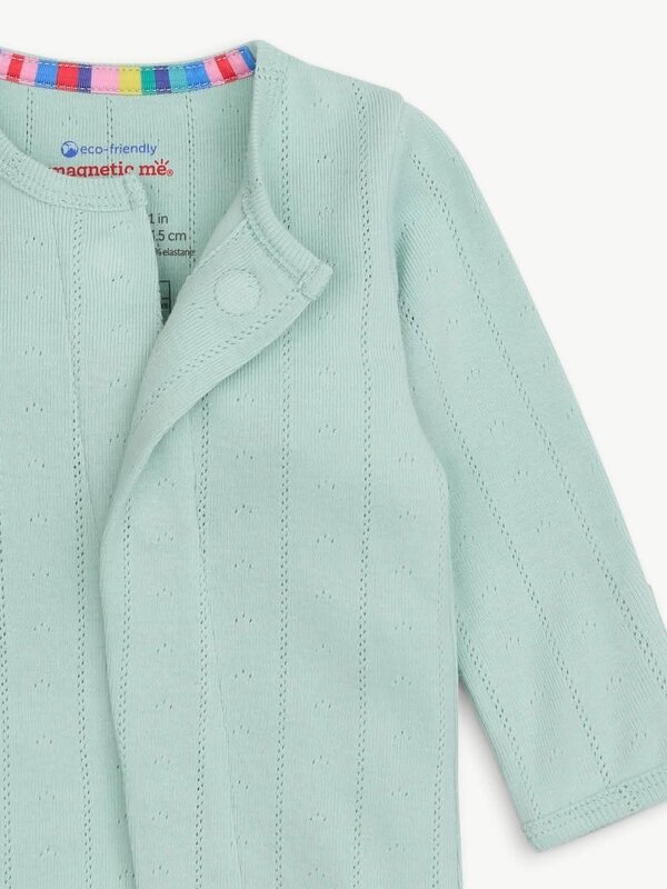 Seagrass Love Lines Pointelle Footie