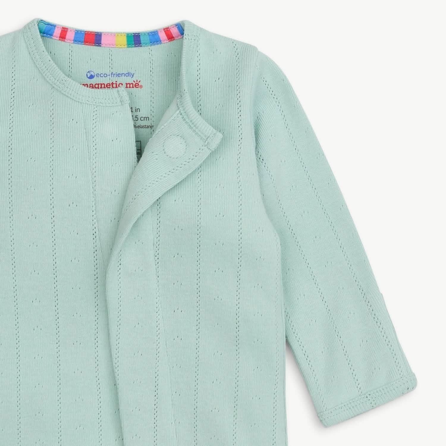 Seagrass Love Lines Pointelle Footie