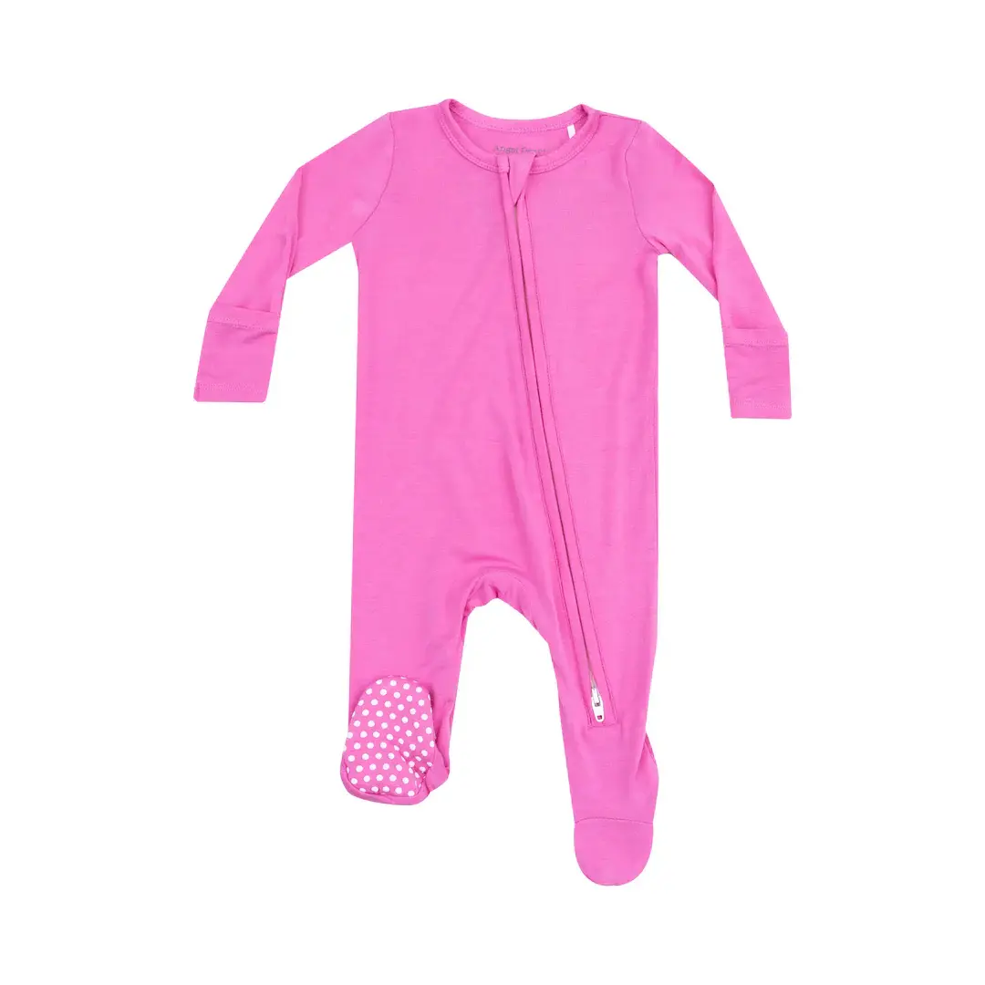 Strawberry Moon Zipper Footie