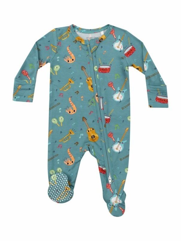 Angel Dear Making Music Zipper Footie