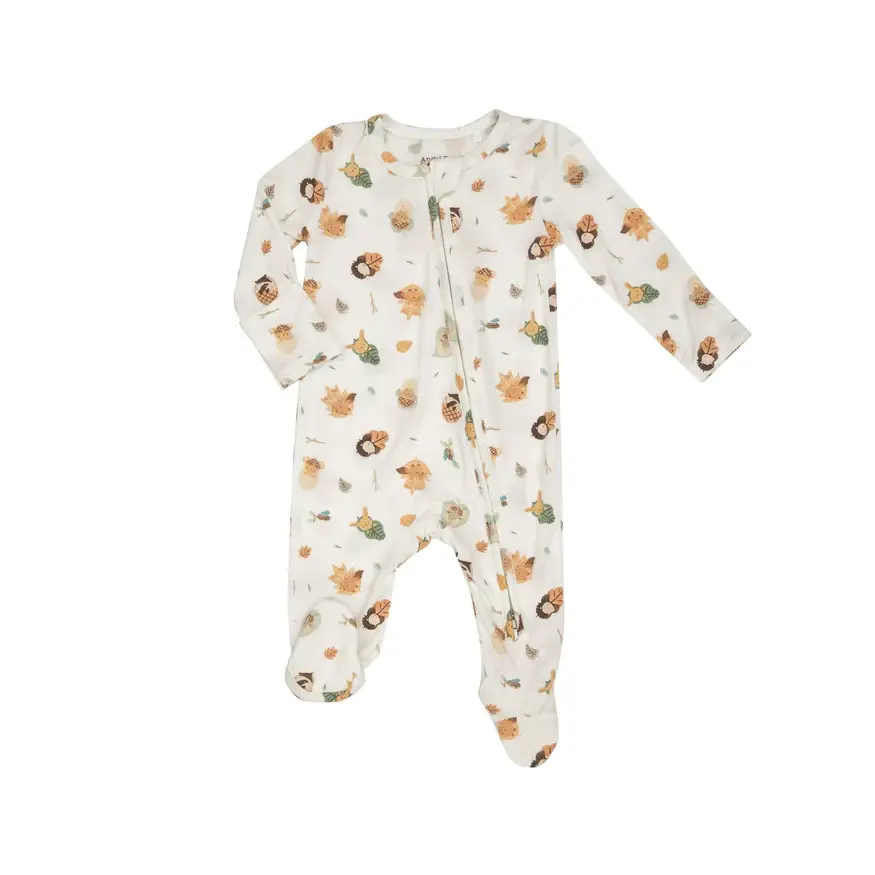 Woodland Babies Zipper Footie