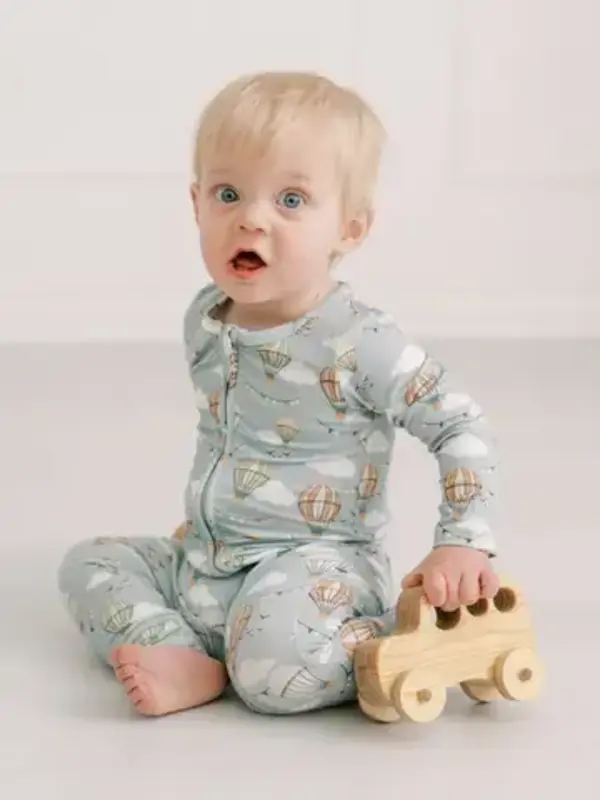 Little Lott Clothing Co. Bamboo Romper - Up in the Air