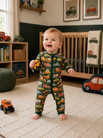Honk Beep Vroom! - Convertible Bamboo Romper