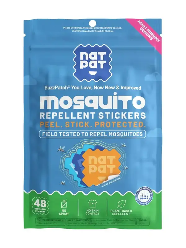 Natural Patch BuzzPatch Mosquito Repellent Patches - Adult