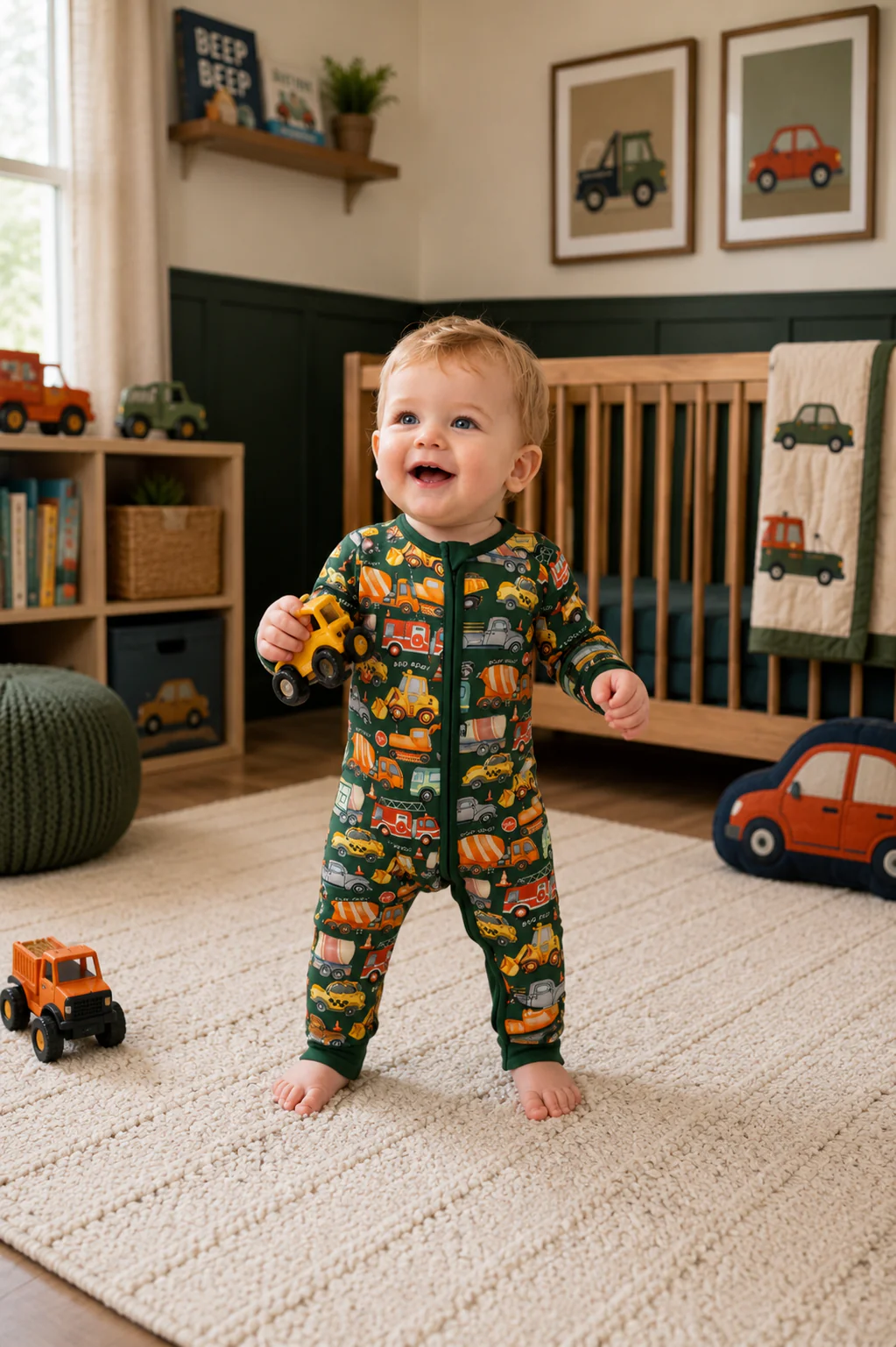 Honk Beep Vroom! - Convertible Bamboo Romper