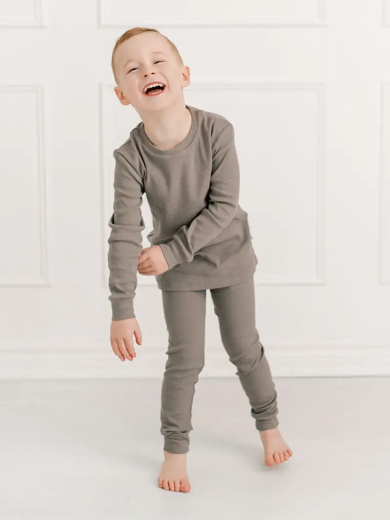 Taupe Organic Cotton Lounge Set