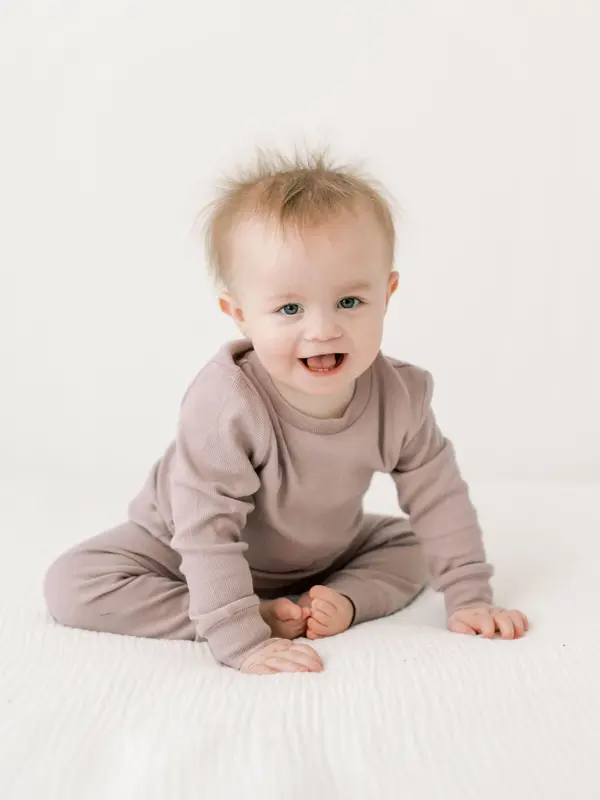 Little Lott Clothing Co. Dusk Rose Organic Cotton Lounge Set