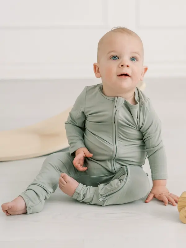 Little Lott Clothing Co. Bamboo Romper - Sage
