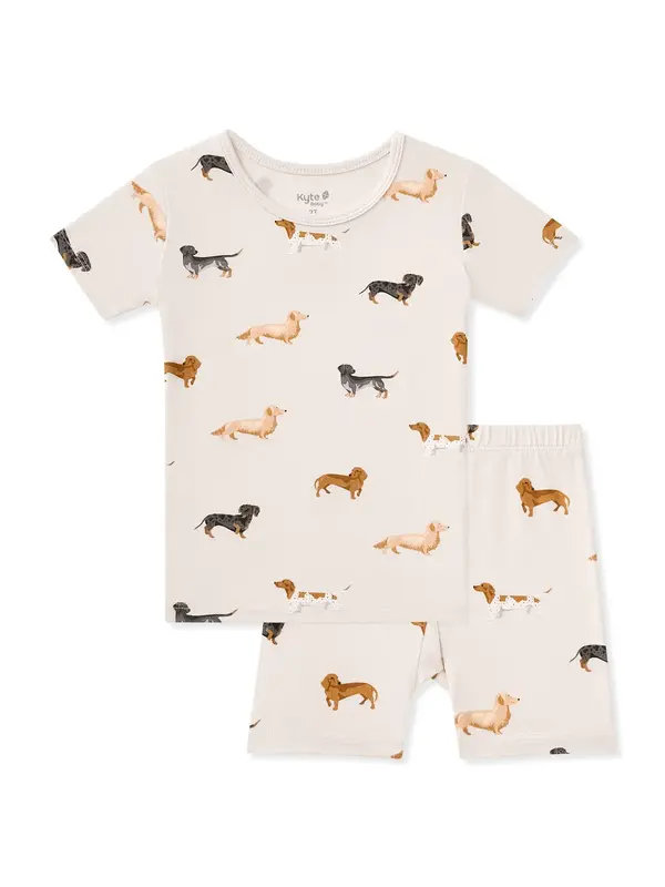 Kyte Short Sleeve Pajama Set - Dachshund