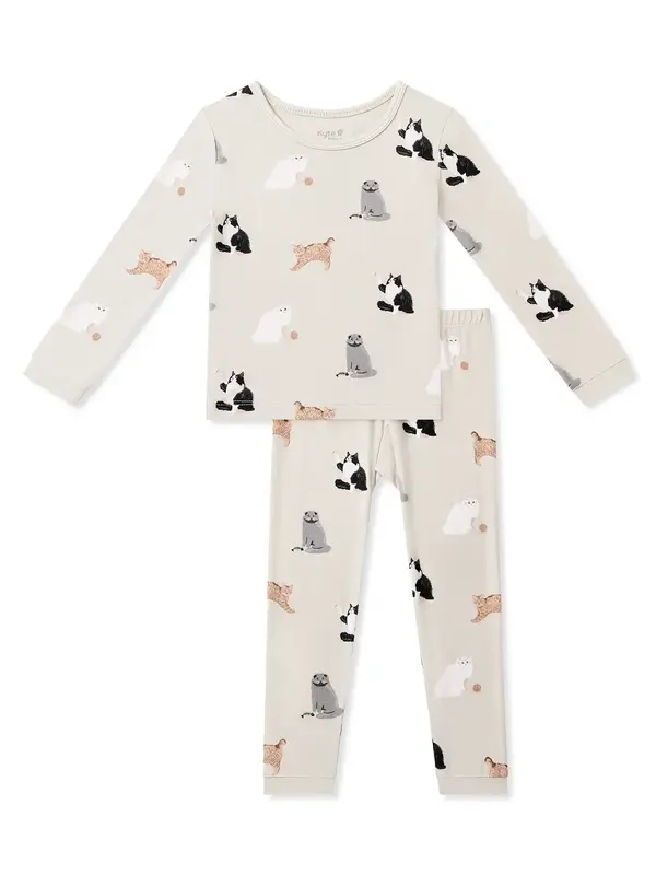 Kyte Long Sleeve Pajama Set - Fluffy Cat
