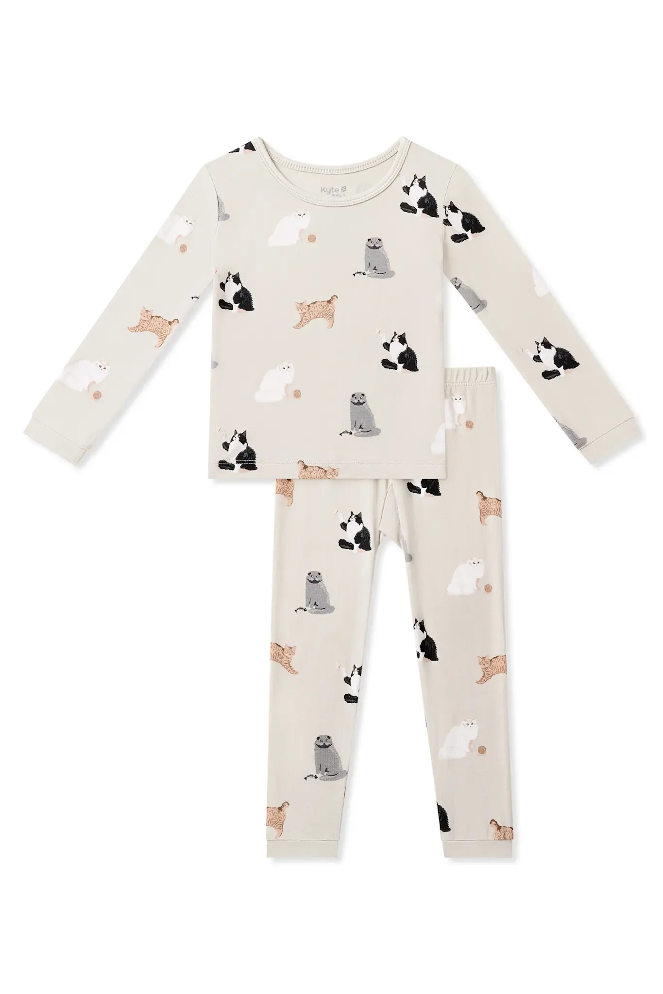 Kyte Long Sleeve Pajama Set - Fluffy Cat