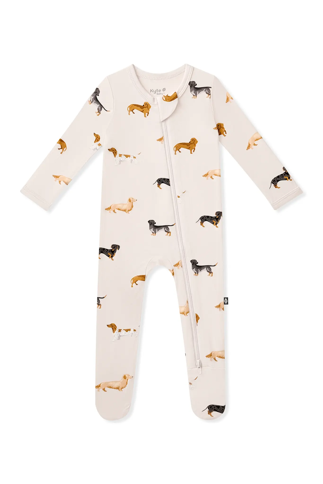Kyte Zipper Footie - Dachshund