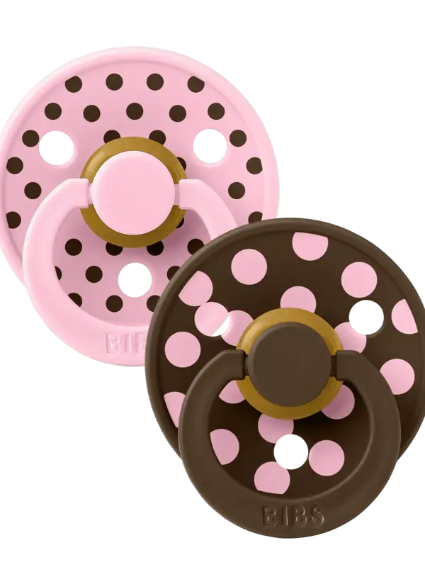 Bibs Studio Colour - Polka Pink/Mocha