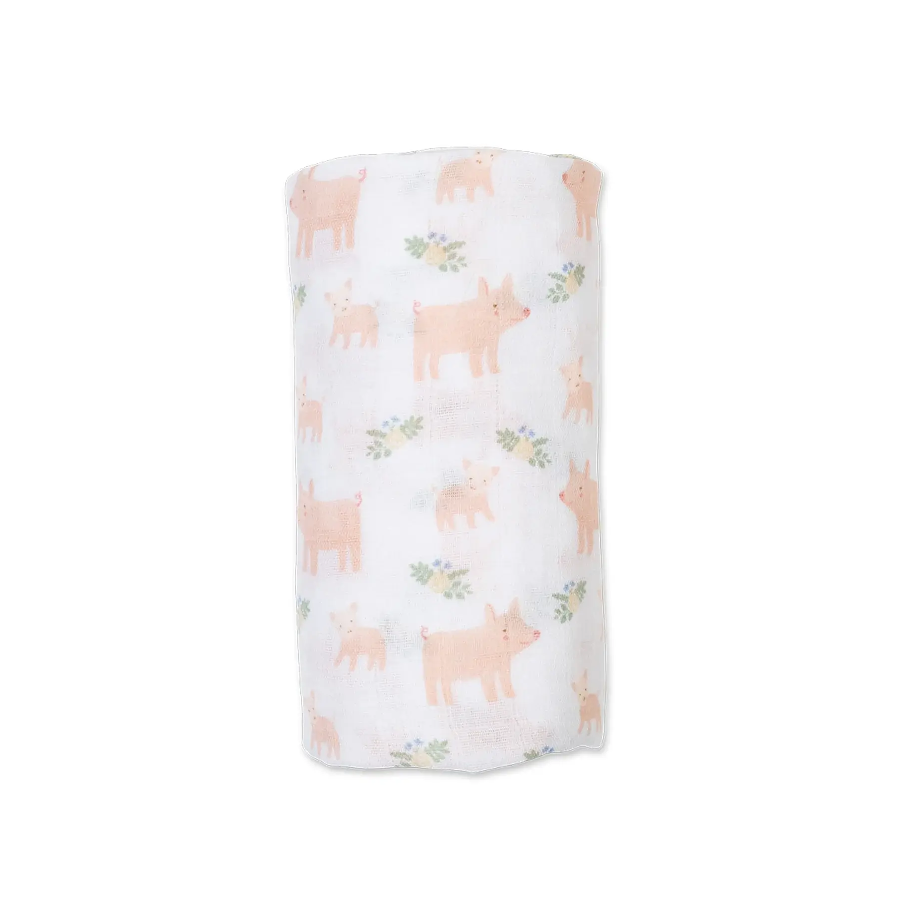 Lulujo Muslin Swaddle - Piggies