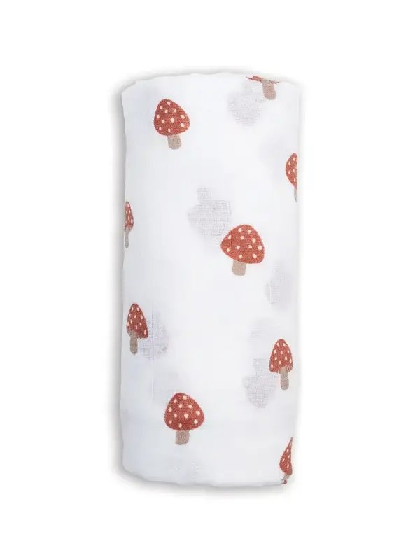 Lulujo Muslin Swaddle - Mushrooms