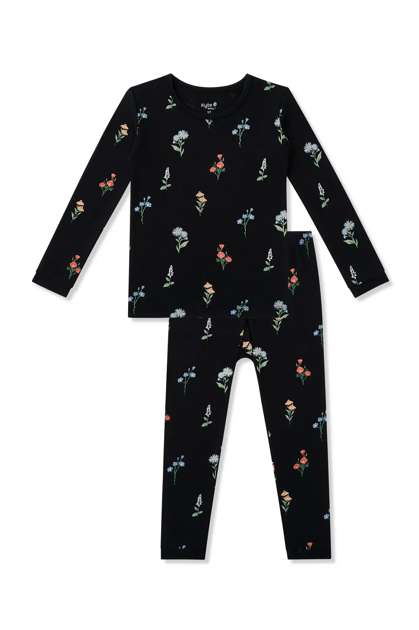 Kyte Long Sleeve Pajama Set - Midnight Wildflower